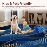 Contemporary Abstract Color Splash(Blue)