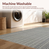 Ultra Soft Area Rug, Non Slip, Stain Resistant, Washable Area Rugs for Living Room, Bedroom, 3x10' Indoor Outdoor Runner Rug(Gray)