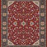 Ultra Soft Area Rug, Non Slip, Stain Resistant, Washable Area Rugs for Living Room, Bedroom, Cozy Distressed Linear Patterns(Red)