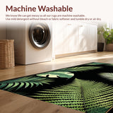 Tropical Paradise Runner With Exotic Leaf Arrangement(Green)