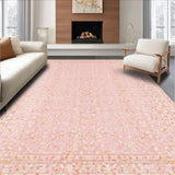Ultra Soft Area Rug, Non Slip, Stain Resistant, Washable Area Rugs for Living Room, Bedroom, Coquette Bowknot Accent Rug with Whimsical Ribbon Motif and Preppy Charm(Pink)