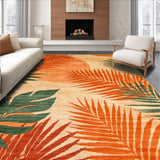 Ultra Soft Area Rug, Non Slip, Stain Resistant, Washable Area Rugs for Living Room, Bedroom, Vibrant Earthy Color Fusion(Orange)