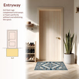 Ultra Soft Area Rug, Non Slip, Stain Resistant, Washable Area Rugs for Living Room, Bedroom, Contemporary Grey Area Rug for Kids Playroom(Gray)