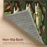 Rustic Earthy Bass Silhouette(Green)