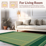 Indoor Tribal Deep Green and Gold(Green)