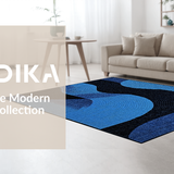 Contemporary Abstract Blue Swirl(Blue)