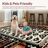 Vibrant Graphic Trellis Motif(Black)