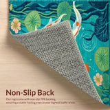 Lively Aqua Toned Decorative Scene(Blue)