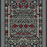 Artful Geometric Symmetry in Black(Black)