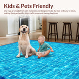 Retro Sporty Abstract Art(Blue)