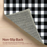 Contemporary Black and White Grid(Black)