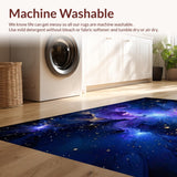 Ultra Soft Area Rug, Non Slip, Stain Resistant, Washable Area Rugs for Living Room, Bedroom, Bold Stellar Color Fusion Concept(Purple)
