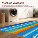 Dynamic Striped Colorful Expression(Blue)