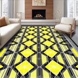 Contemporary Abstract Diamond Layout(Yellow)