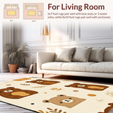 Delicate Pastel Bear Illustration(Beige)