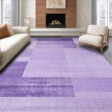 Ultra Soft Area Rug, Non Slip, Stain Resistant, Washable Area Rugs for Living Room, Bedroom, Warm Earthy Tones Aesthetic(Purple)