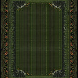 Contemporary Geometric Lattice Motif(Green)