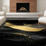 Elegant Black White Artful Display(Black)