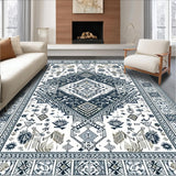 Ultra Soft Area Rug, Non Slip, Stain Resistant, Washable Area Rugs for Living Room, Bedroom, Cozy Abstract Animal Inspired Design(Gray)