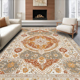 Shabby Chic Turmeric Non Slip Large Area(Beige)