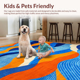 Chic Contemporary Abstract Design(Blue)