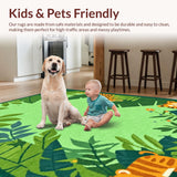 Charming Green Wildlife Motif(Green)