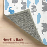 Ultra Soft Area Rug, Non Slip, Stain Resistant, Washable Area Rugs for Living Room, Bedroom, Modern Pastel Animal Design(Gray)