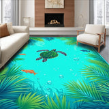 Playful Marine Life Decor(Blue)