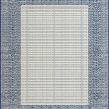 Ultra Soft Area Rug, Non Slip, Stain Resistant, Washable Area Rugs for Living Room, Bedroom, Contemporary Round Blue Tones Design(Blue)