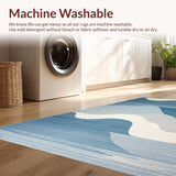 Whimsical Curved Jute Aesthetic(Blue)