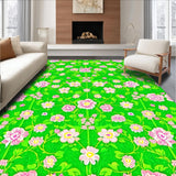 Ultra Soft Area Rug, Non Slip, Stain Resistant, Washable Area Rugs for Living Room, Bedroom, Serene Earthy Moss Visuals(Green)