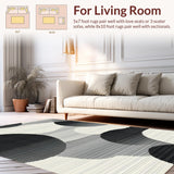 Trendy Fluid Geometric Arrangement(Gray)