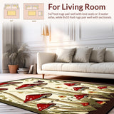 Enchanting Nature Inspired Motif(Red)