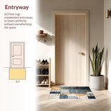 Contemporary Grey Tiled Composition(Gray)