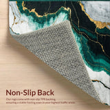 Dynamic Green Textured Composition(Green)