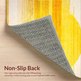 Ultra Soft Area Rug, Non Slip, Stain Resistant, Washable Area Rugs for Living Room, Bedroom, Elegant Soft Yellow Accent Piece(Yellow)