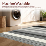 Ultra Soft Area Rug, Non Slip, Stain Resistant, Washable Area Rugs for Living Room, Bedroom, Stylish Dynamic Lattice Arrangement(Black)