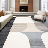 Ultra Soft Area Rug, Non Slip, Stain Resistant, Washable Area Rugs for Living Room, Bedroom, Small Area for Entryway Beige Grey Modern Abstract Design(Gray)