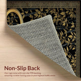 Vibrant Retro Snakes and Leaves(Black)