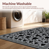 Playful Whimsical Shag Design(Black)
