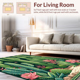 Artistic Green and Pink Botanical Fusion(Green)