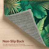 Ultra Soft Area Rug, Non Slip, Stain Resistant, Washable Area Rugs for Living Room, Bedroom, Whimsical Lush Green Palette(Green)