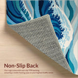 Dynamic Oceanic Ripple Motif(Blue)