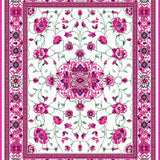 Ultra Soft Area Rug, Non Slip, Stain Resistant, Washable Area Rugs for Living Room, Bedroom, Charming Scalloped Pastel Motif(White)