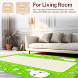 Joyful Pastel Flower Accent(Green)