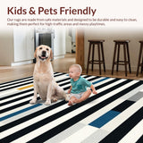 Contemporary Bold Lettering Round Mat(Black)