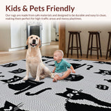 Charming Quirky Feline Art(Black)