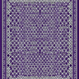 Ultra Soft Area Rug, Non Slip, Stain Resistant, Washable Area Rugs for Living Room, Bedroom, Unique Trellis-Inspired Color Palette(Purple)