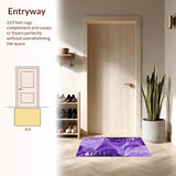 Ultra Soft Area Rug, Non Slip, Stain Resistant, Washable Area Rugs for Living Room, Bedroom, Serene Plush Cloud-Like Texture(Purple)