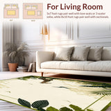 Ultra Soft Area Rug, Non Slip, Stain Resistant, Washable Area Rugs for Living Room, Bedroom, Oliveira Beige Abstract Animal Inspired Design(Beige)